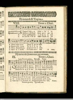Hymnus de Beatissima Virgine.