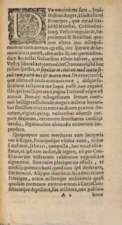 Oratio Paraenetica De Auctoritate Regum Et Principum asserenda, & bellorum causis in Europa