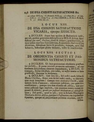 Locus XIII. De Ipsa Christi Satisfactione Vicaria, ejusque Effectis. - Locus XV. De Bonis Foederis Gratiæ & quidem, De Vocatione.