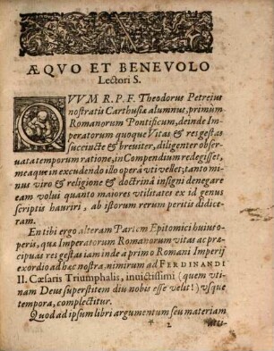 Chronologica Romanorum Imperatorum Tam Latinorum Quam Graecorum Historia : Ex variis Authoribus congesta