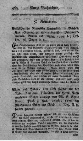 Signe und Habor, oder Liebe stärker als der Tod.
