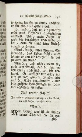 Das neunte Kapitel. - Das fünfzehnte Kapitel.