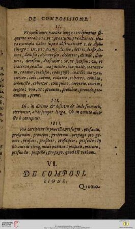 VI. De compositione