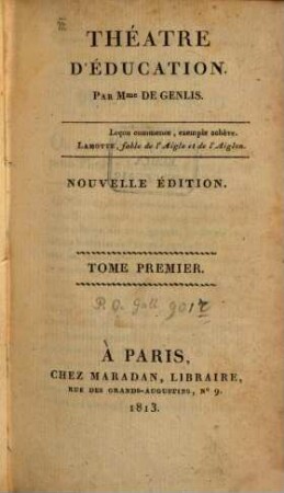 Théatre d'éducation, 1