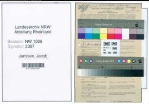 Entnazifizierung Jacob Janssen , geb. 31.08.1898 (Aufseher)
