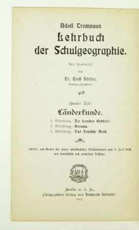 Abt. 1: Die fremden Erdteile