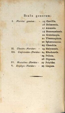 Species algarum rite cognitae : cum synonymis, differentiis specificis, et descriptionibus succinctis, 1,2