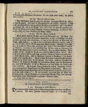 Tit. XXVI. De Contractu Emphyteuseos – Tit. XXVII. De Mandato