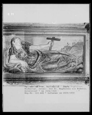 Hochaltar, Detail: Heilige Maria Magdalena als Büßerin