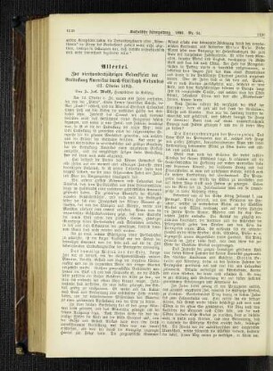 Zur vierhundertjährigen Gedenkfeier der Entdeckung Amerikas durch Christoph Columbus (12. Oktober 1492) : Allerlei