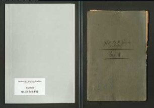 Repertorien (Sammelband) des Archivars Holzmacher