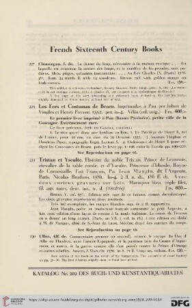 French Sixteenth Century Books (No. 227 - 231)
