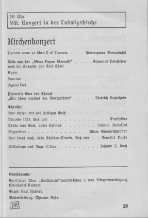 Kirchenkonzert.