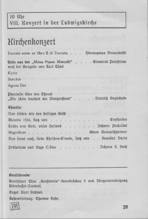 Kirchenkonzert.