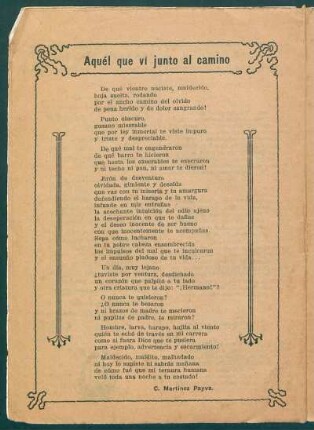 Aquél que ví junto al camino