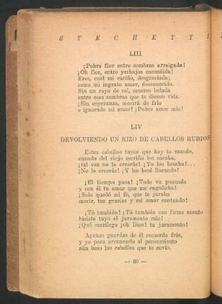 LIV - Devolviendo un rizo de cabellos rubios