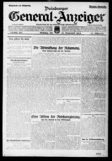 Duisburger General-Anzeiger. 1914-1935