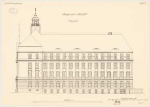 Amtsgericht, Elberfeld: Aufriss Nordansicht 1:100