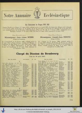 Notre Annuaire Ecclésiastique.