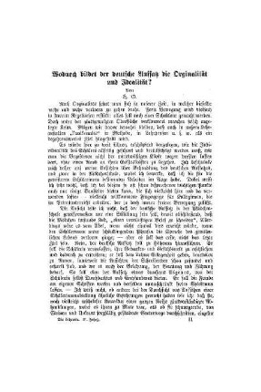 Wodurch bildet der deutsche Aufsatz die Orginalität und Idealität?