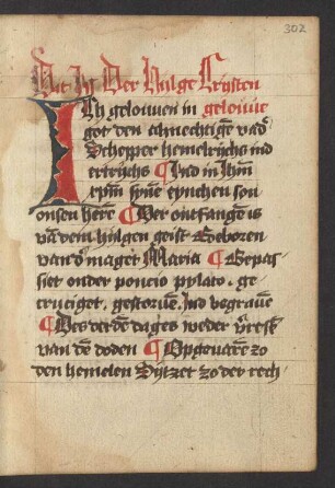 Initiale I, gespalten