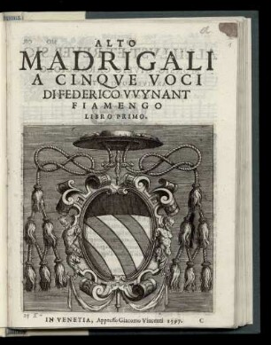 Federico Wynant: Madrigali a cinque voci. Alto