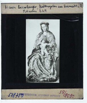Leinberger, Sitzende Madonna mit Kind (München BNM 24/311)