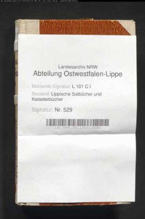Salbuch des Amtes Blomberg von 1668