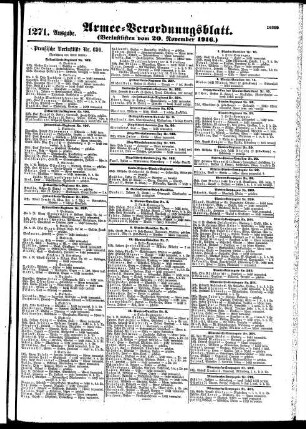1271. Ausgabe. Montag, 20. November 1916