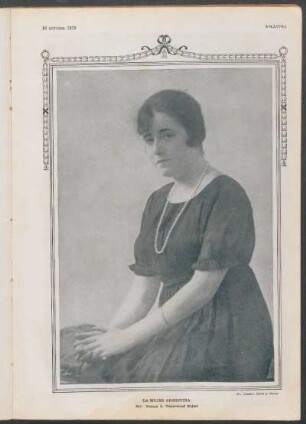 La mujer argentina : Srta. Susana L. Underwood Bidart