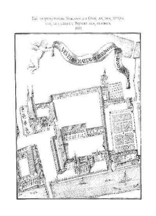 Das Kurfürstliche Schloss zu Cöln an der Spree von der Langen Brücke her gesehen, 1685