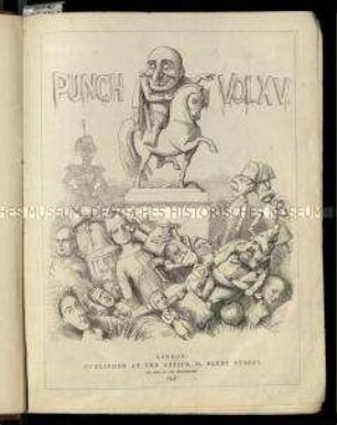 Satirische Zeitschrift "Punch oder The London Charivari. 15. Vol. 1848