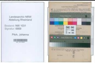 Entnazifizierung Johanna Pilch , geb. 09.11.1897 ()