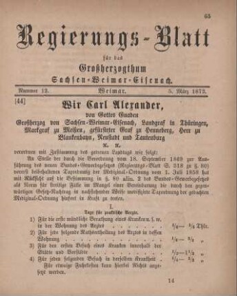 Nr. 12 : 5. März 1872