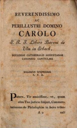 De philosophiae in sacro tribunali usu commentatio