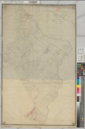 Mairie de Gressenich, Section A dite Köttenich, commune Gressenich. 1: 2500 (alte Urkarte)