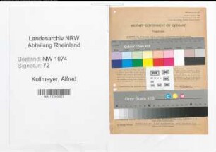 Entnazifizierung Alfred Kollmeyer , geb. 09.03.1894 (Richter)