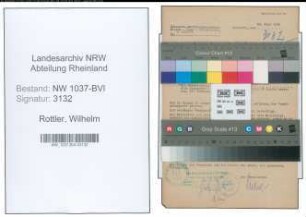 Entnazifizierung Wilhelm Rottler , geb. 25.09.1898 (Angestellter)