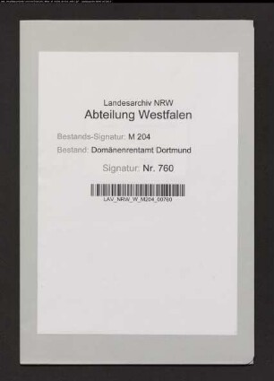 Ablösung einer Leibgewinnrente durch die Witwe Neubauer zu Castrop.