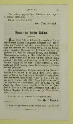 Vorrede zur sechsten Auflage