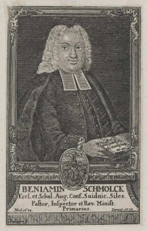 Bildnis des Beniamin Schmolck