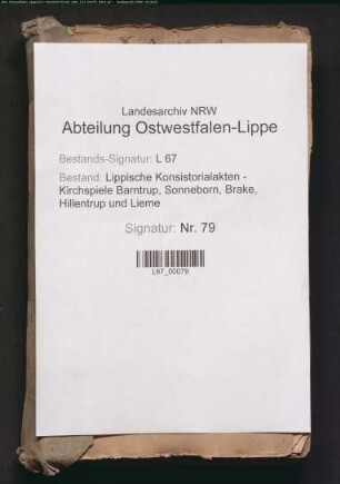Abnahme der Brakeschen Amtsarmenrechnung