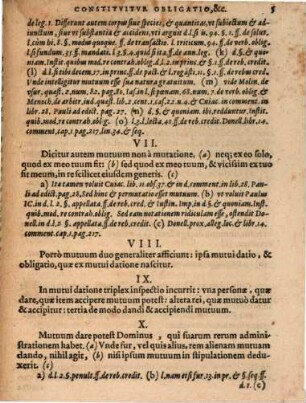 Classis I. disp. VIII. de contractu, quo reconstituitur obligatio, tum in specie de mutuo