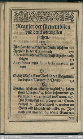 Register der fürnembsten und denckwürdigsten sachen