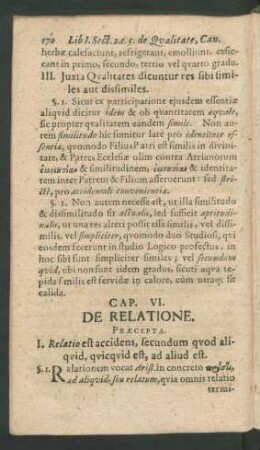 Cap. VI. De Relatione.