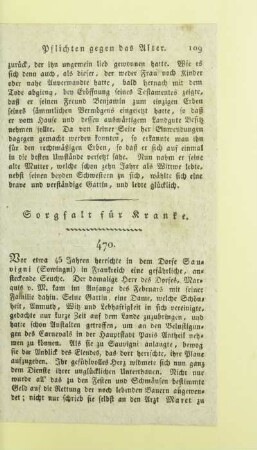 Sorgfalt für Kranke