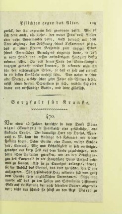 Sorgfalt für Kranke
