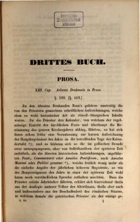 Geschichte der Römischen Literatur, 2. Zweiter Band, die Prosa, Nachträge und Register enthaltend