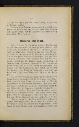 131, Abmarsch nach Muni