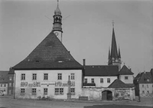 Neustadt in Sachsen. Blick zum Rathaus
